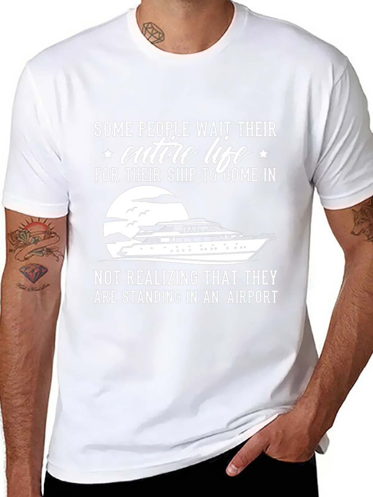 Ship or Airport T-Shirt - Funny Graphic Tee product image 7