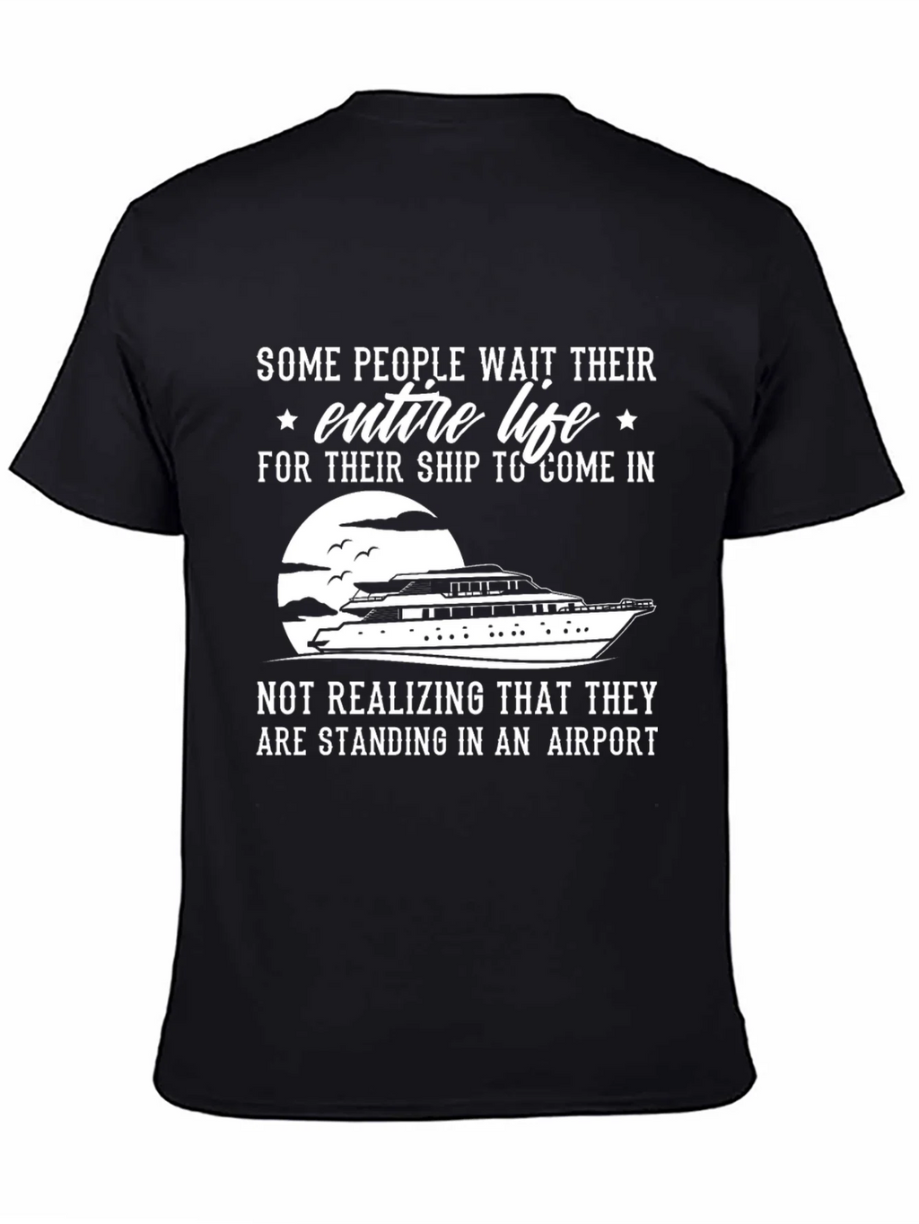 Ship or Airport T-Shirt - Funny Graphic Tee product image 4