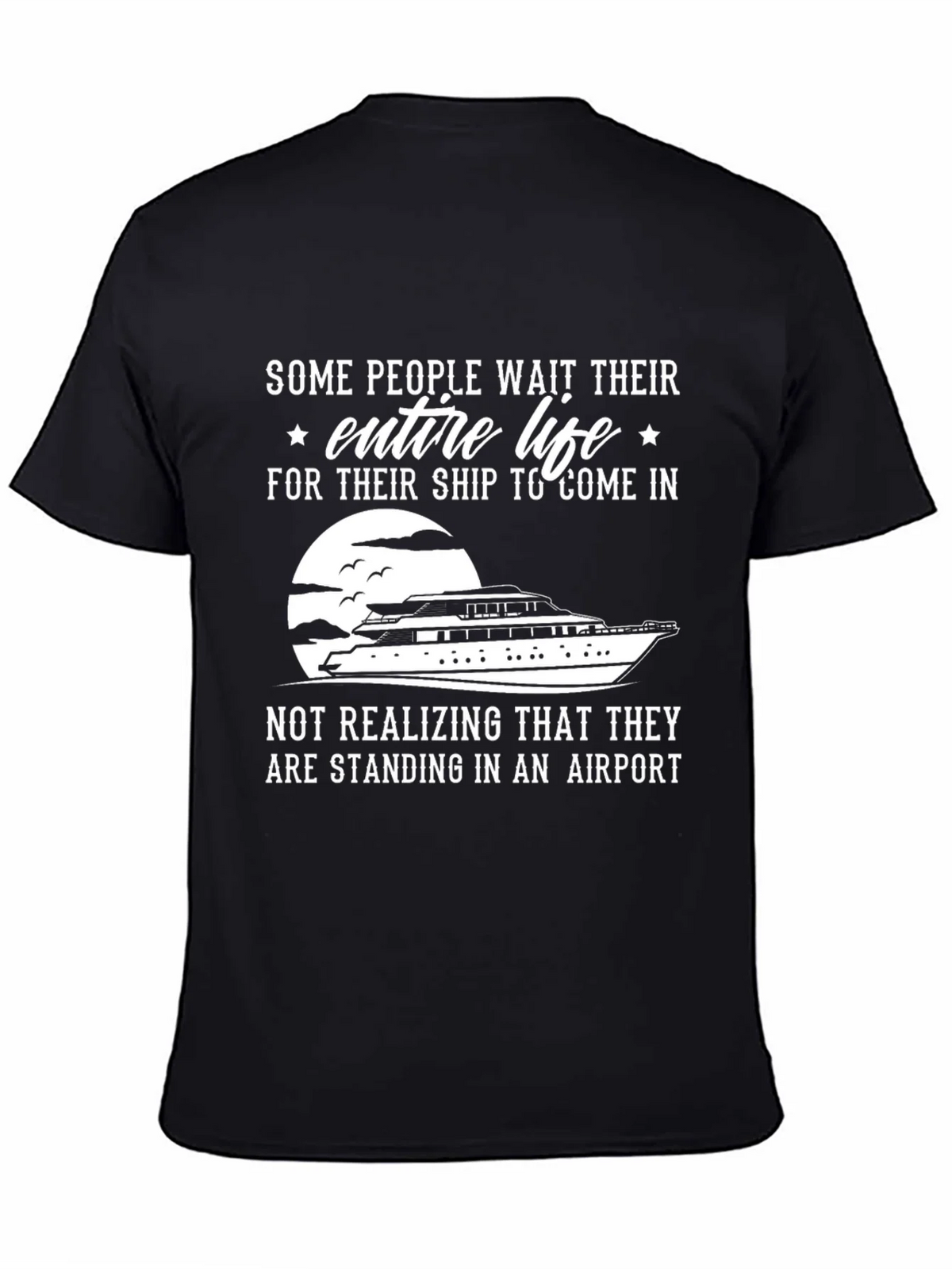 Ship or Airport T-Shirt - Funny Graphic Tee product image 4
