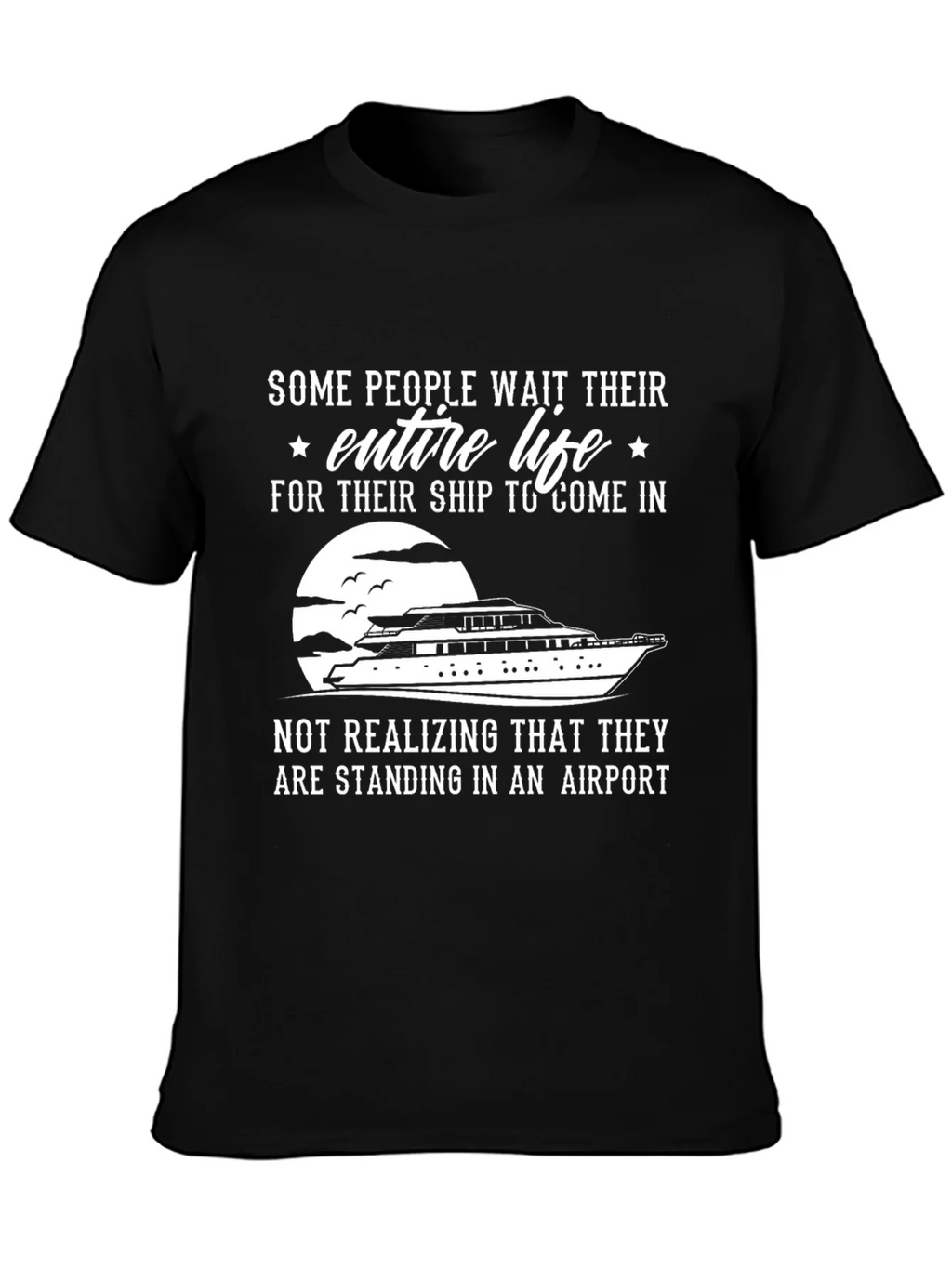 Ship or Airport T-Shirt - Funny Graphic Tee product image 3