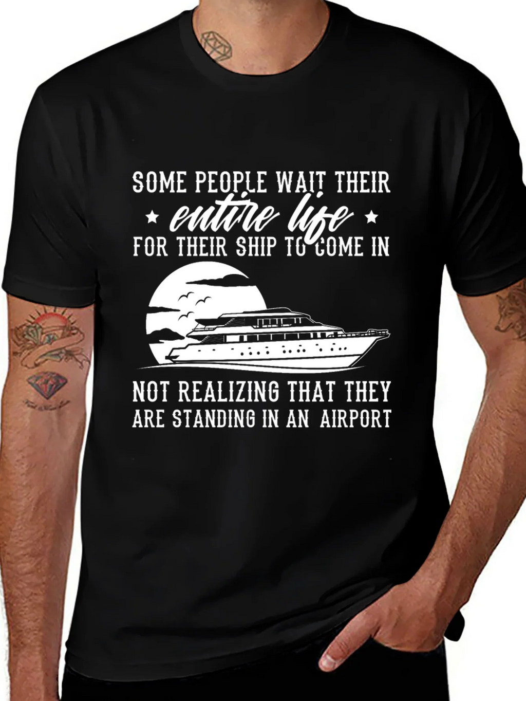 Ship or Airport T-Shirt - Funny Graphic Tee product image 1