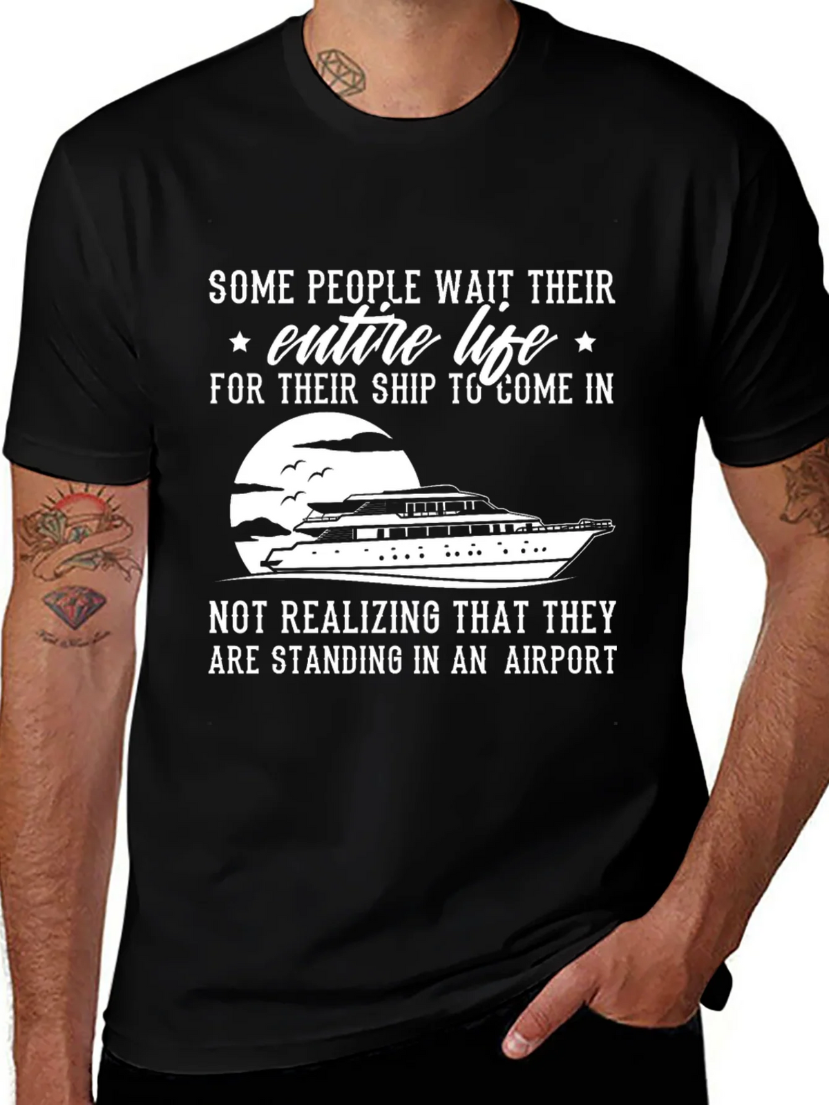 Ship or Airport T-Shirt - Funny Graphic Tee product image 1