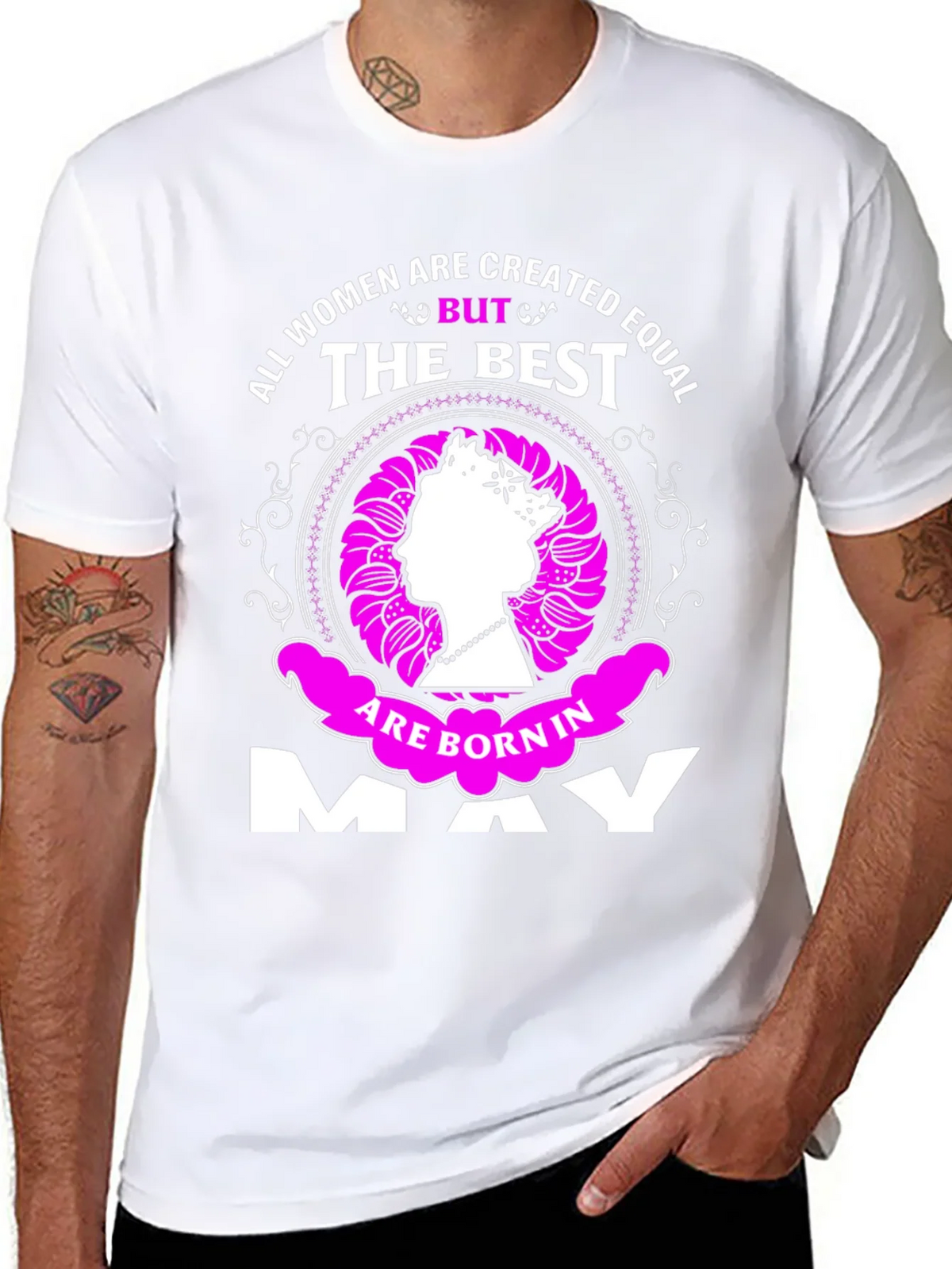 All Women Are Created Equal But The Best Born In May T-Shirt product image 7