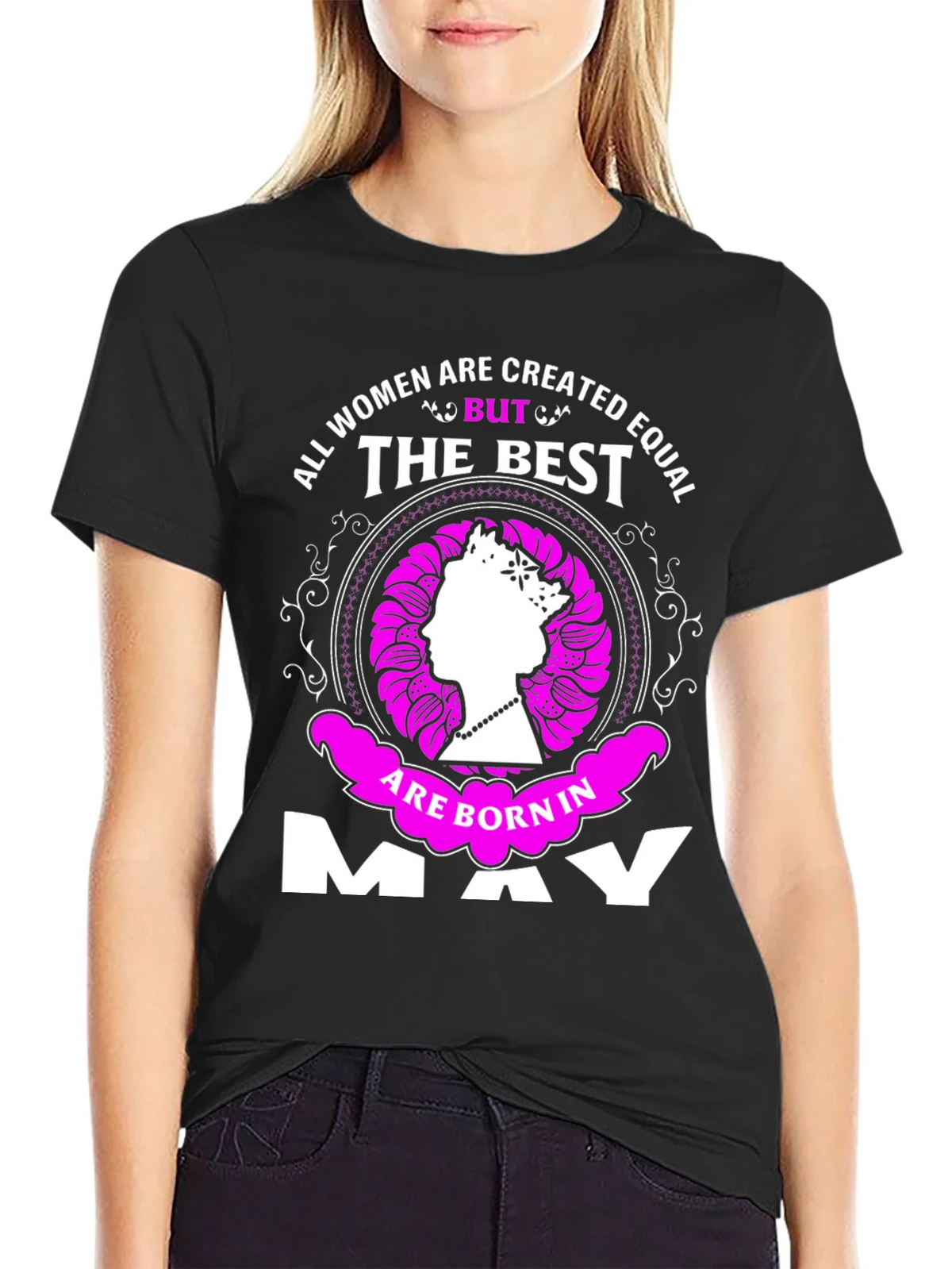 All Women Are Created Equal But The Best Born In May T-Shirt product image 2