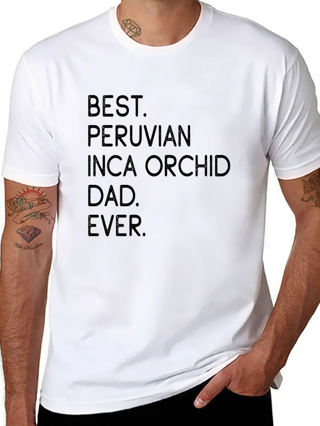 Best Peruvian Inca Orchid Dad Ever T-Shirt product image 7