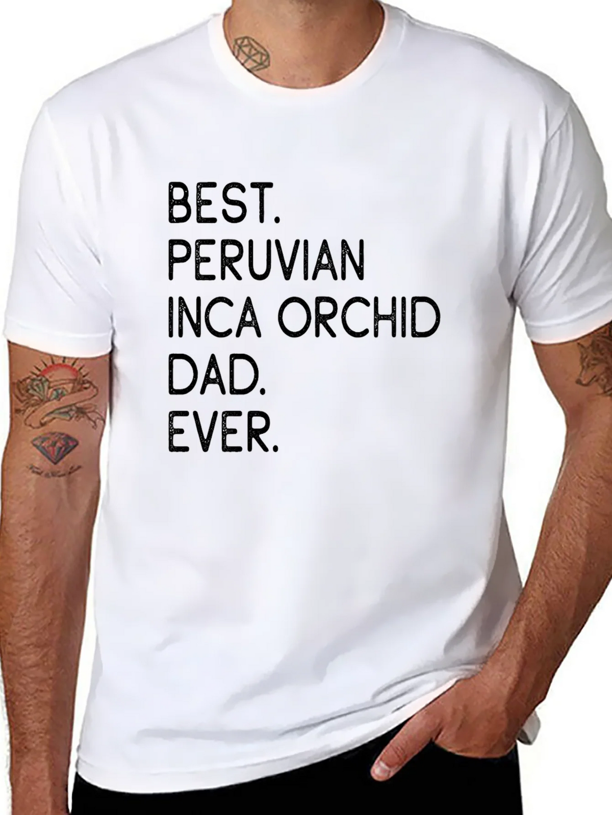 Best Peruvian Inca Orchid Dad Ever T-Shirt product image 7