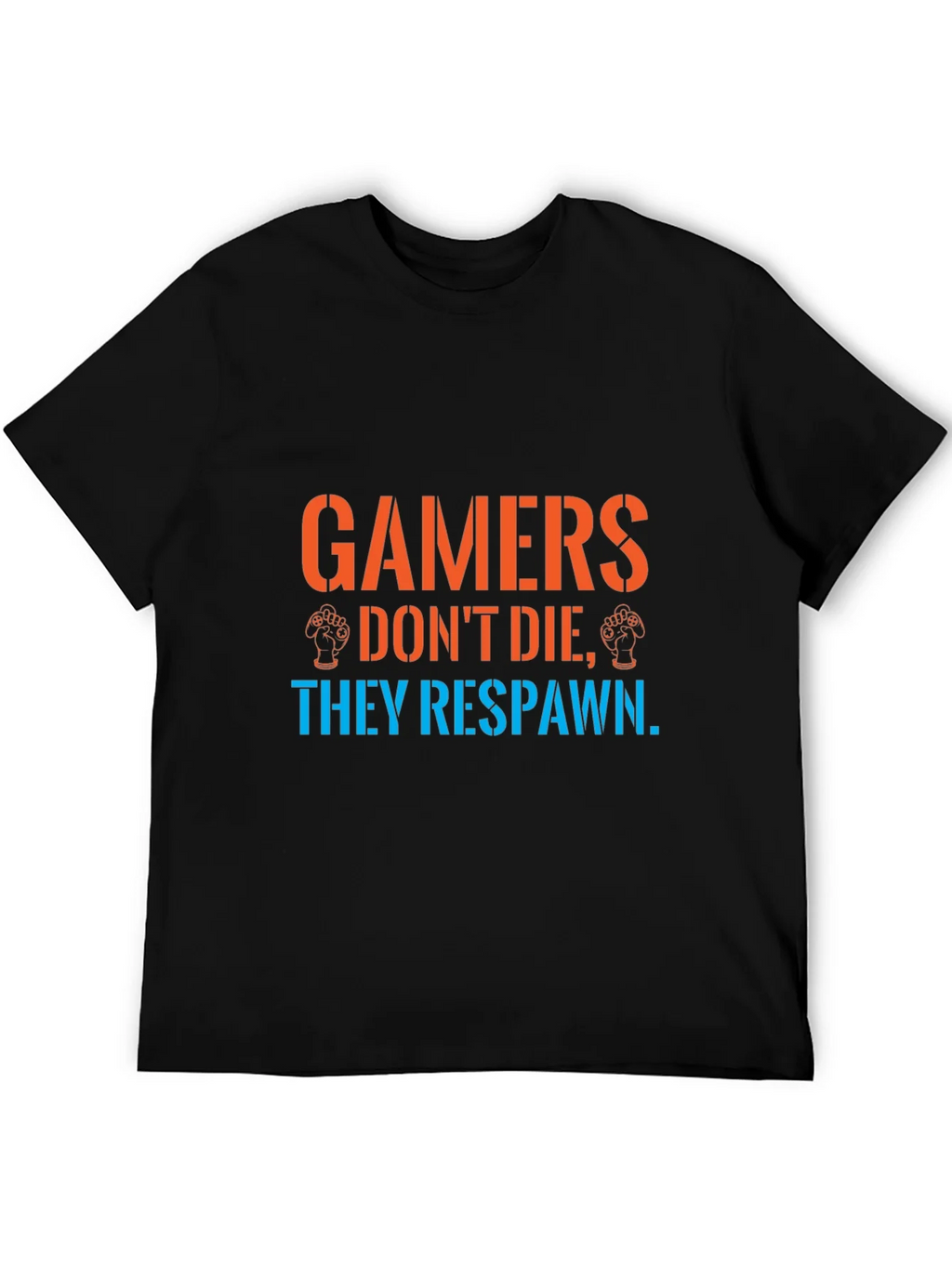 Gamers Respawn Black T-Shirt - Funny Gaming Tee product image 5