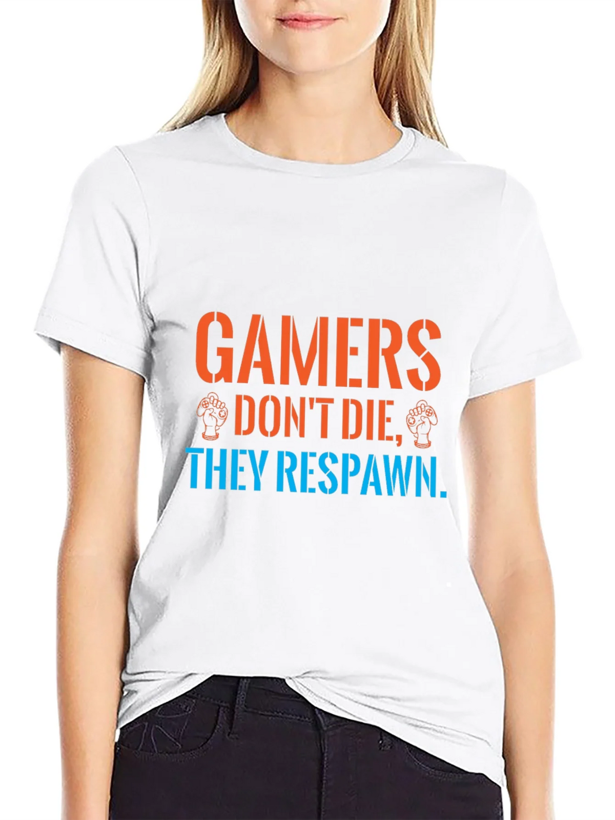 Gamers Respawn Black T-Shirt - Funny Gaming Tee product image 8