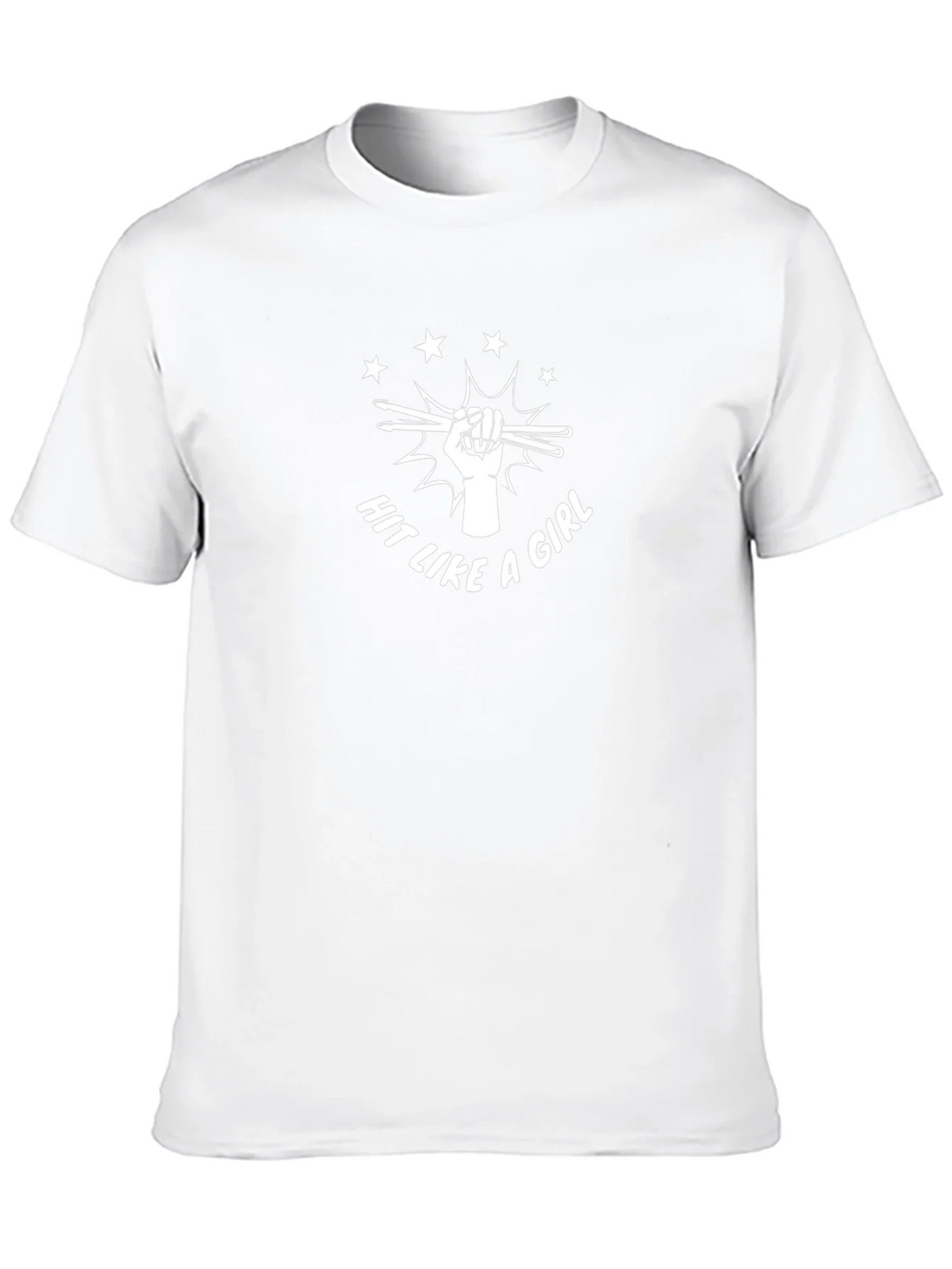 Hit Like a Girl Drummer T-Shirt - Black product image 9