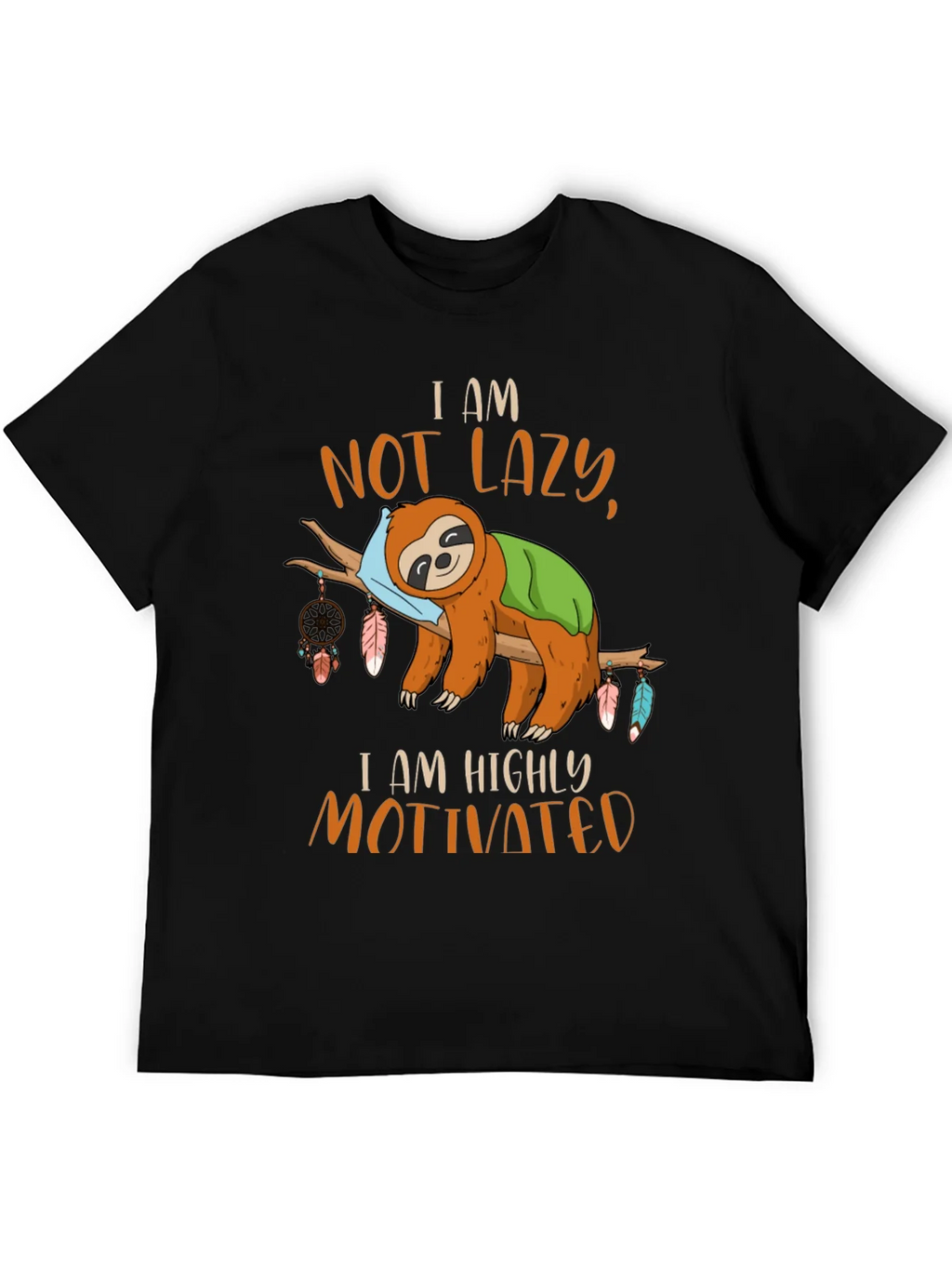 I Am Not Lazy Sloth Graphic Tee product image 5