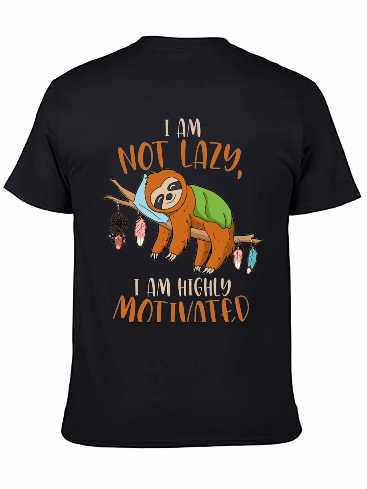 I Am Not Lazy Sloth Graphic Tee product image 4