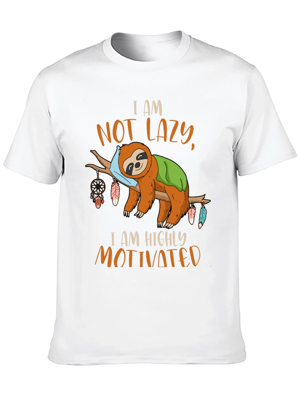I Am Not Lazy Sloth Graphic Tee product image 9