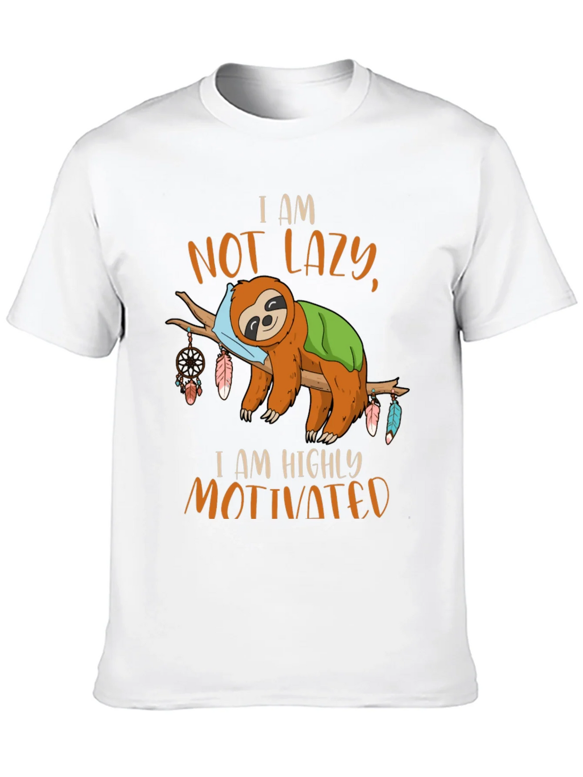 I Am Not Lazy Sloth Graphic Tee product image 9