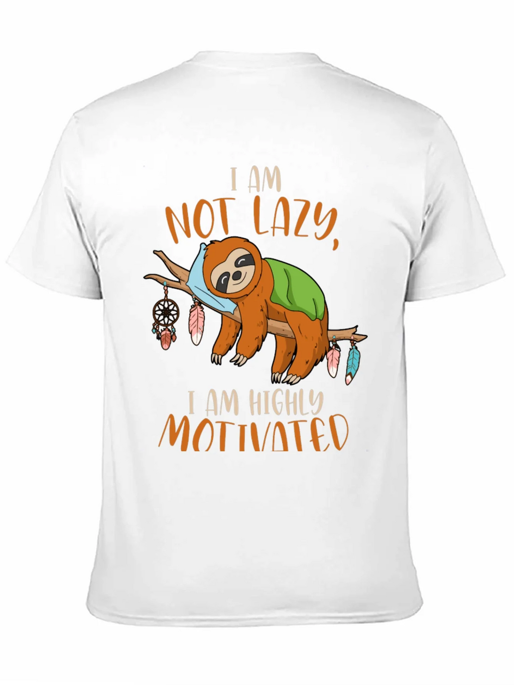 I Am Not Lazy Sloth Graphic Tee product image 10