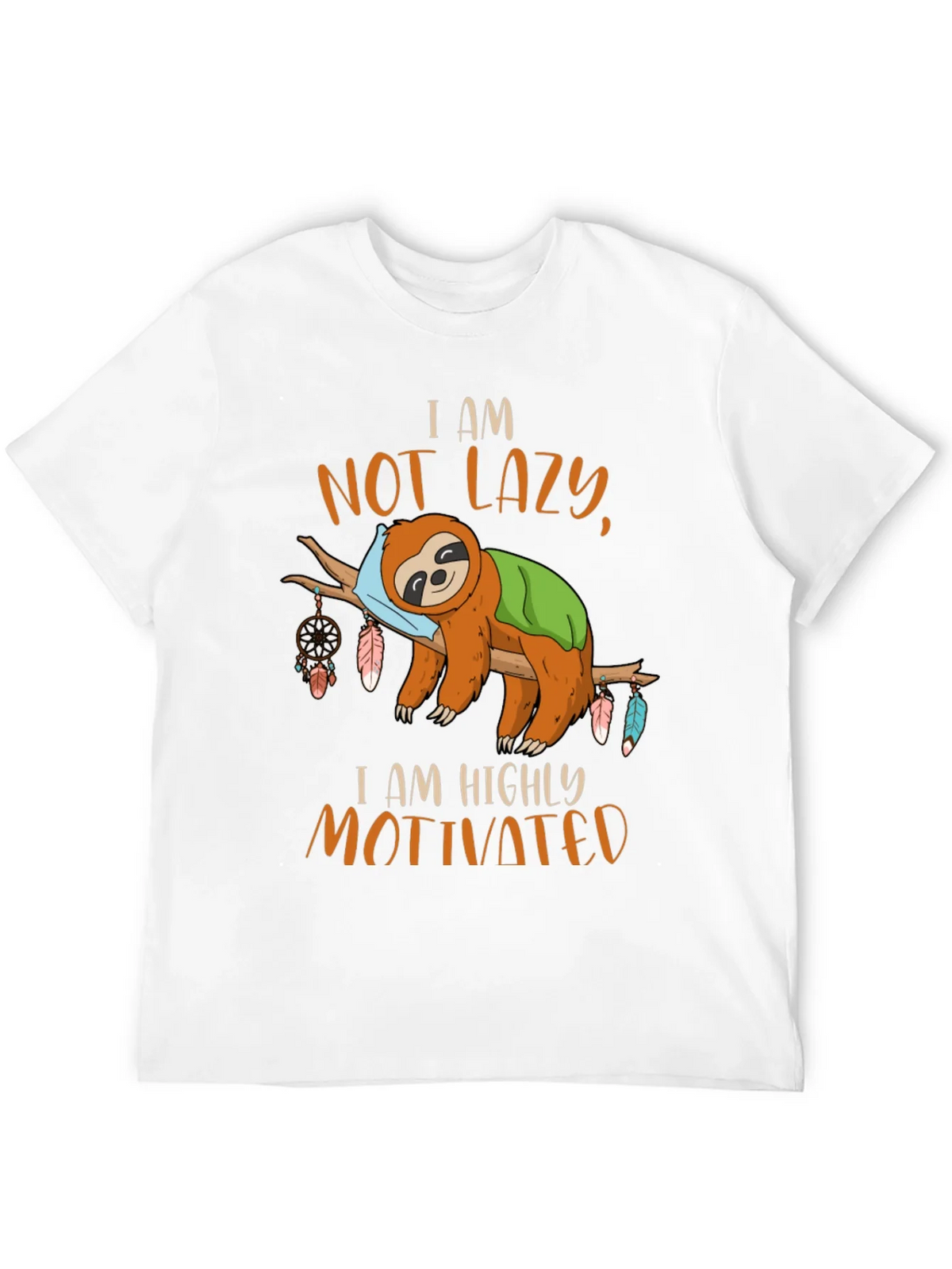 I Am Not Lazy Sloth Graphic Tee product image 11