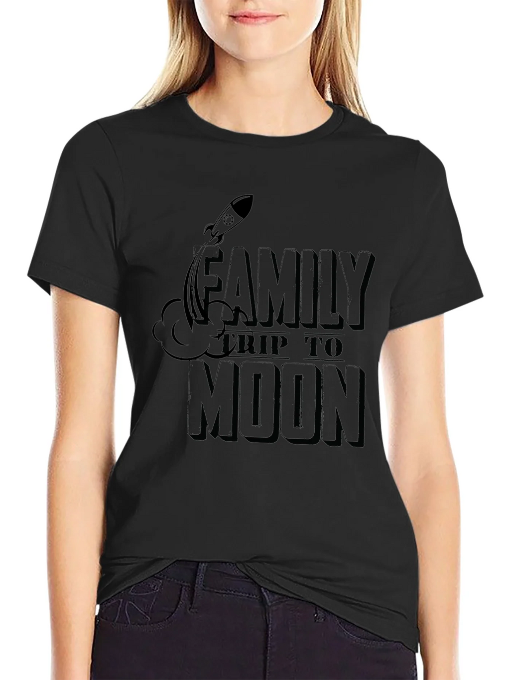 Family Trip to Moon Graphic T-Shirt product image 2