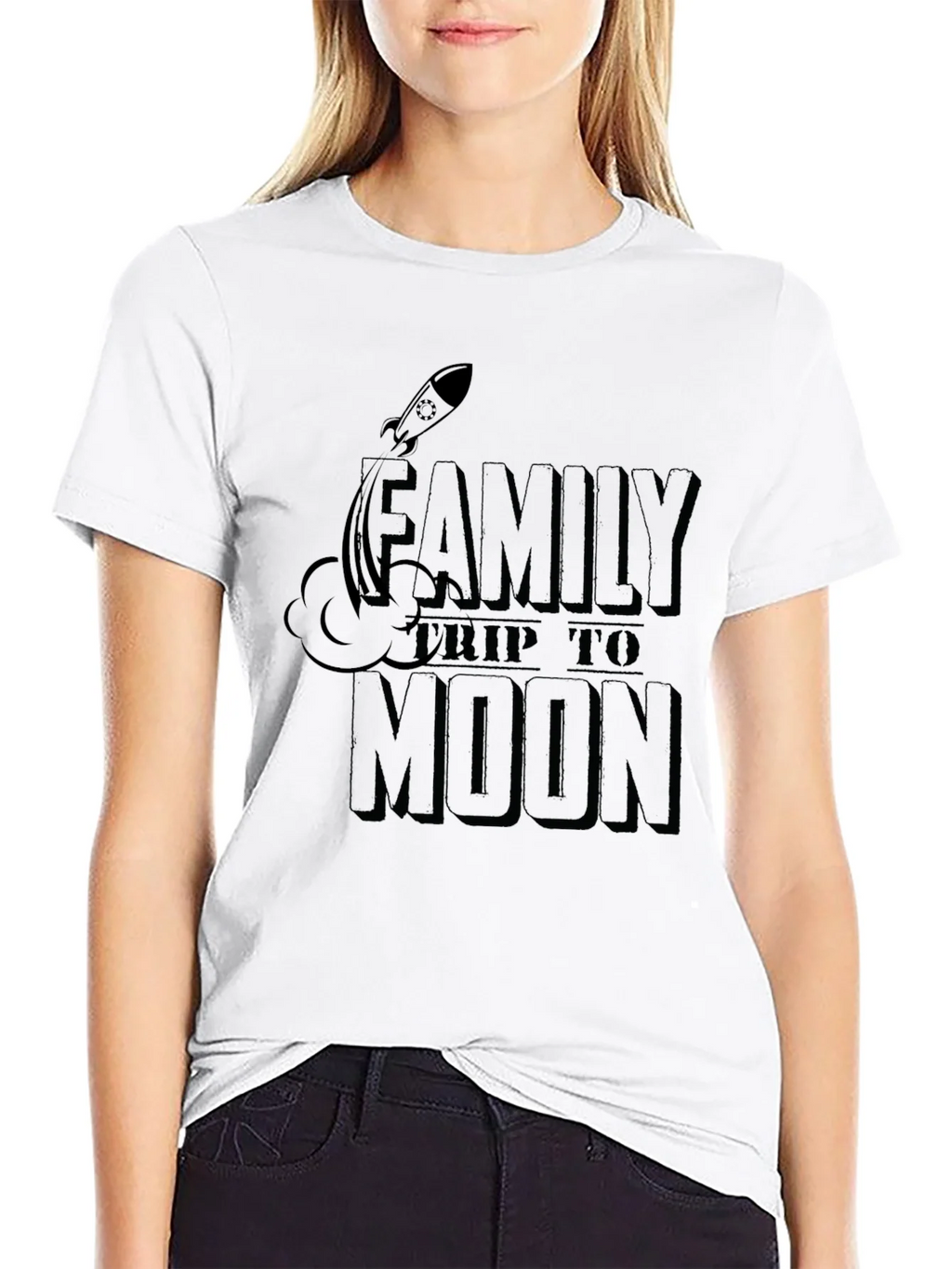 Family Trip to Moon Graphic T-Shirt product image 8