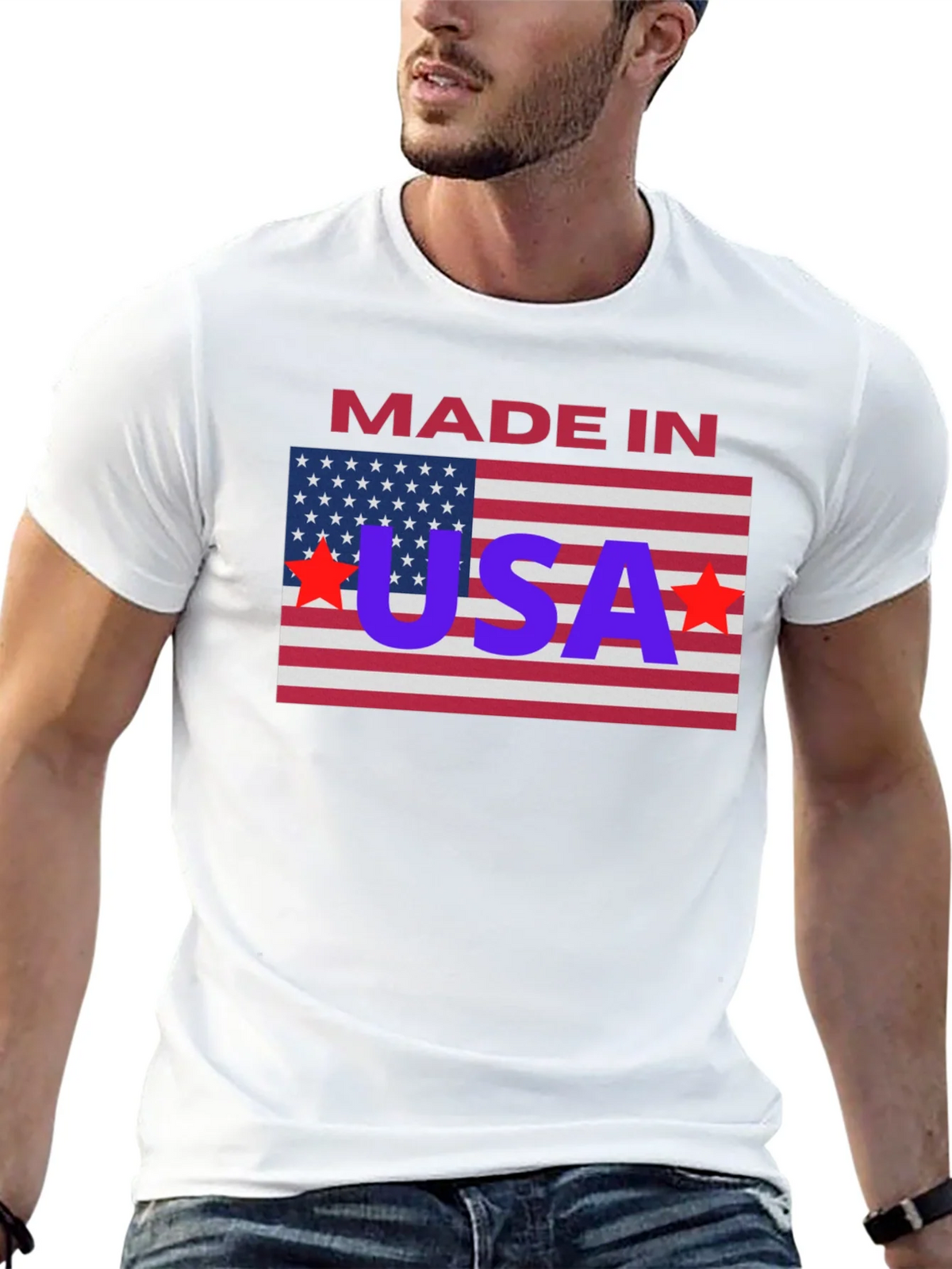 Made in USA Patriotic T-Shirt product image 12