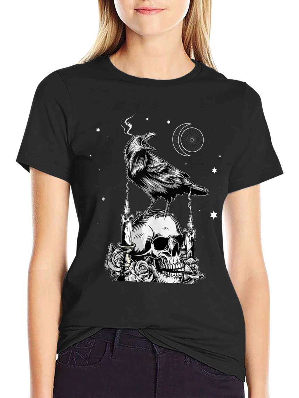 Raven & Skull Graphic Tee product image 2