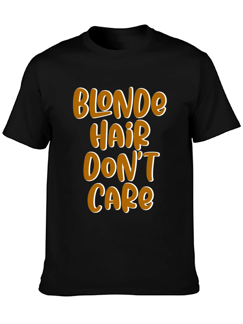 Blonde Hair Dont Care Graphic Tee - Mens Black T-Shirt product image 3