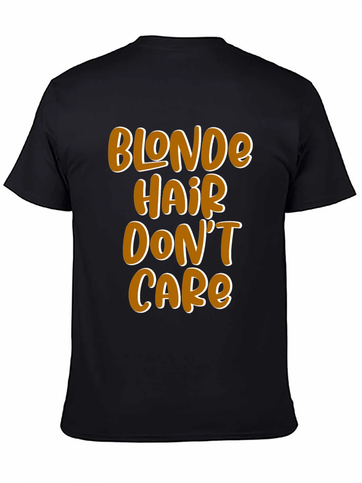 Blonde Hair Dont Care Graphic Tee - Mens Black T-Shirt product image 4
