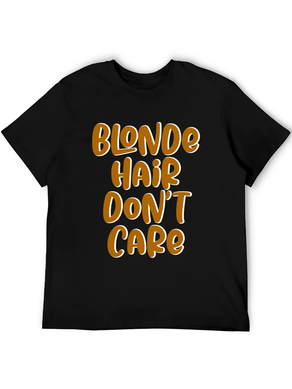 Blonde Hair Dont Care Graphic Tee - Mens Black T-Shirt product image 5