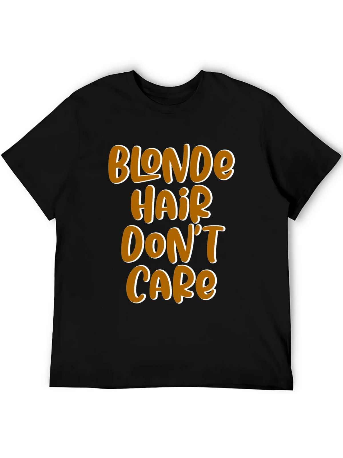 Blonde Hair Dont Care Graphic Tee - Mens Black T-Shirt product image 5