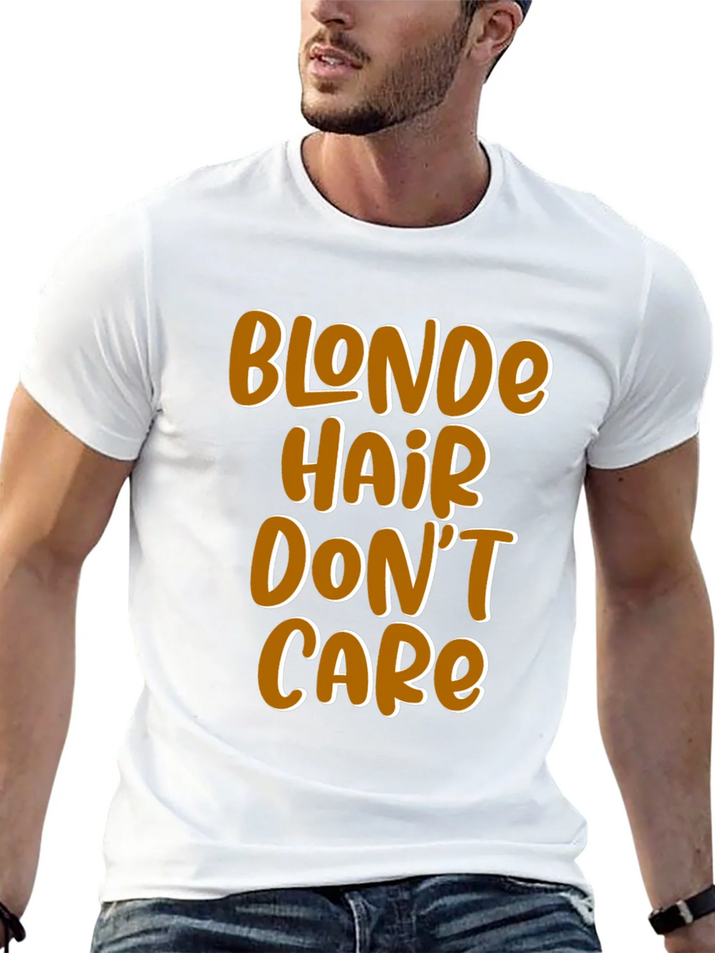 Blonde Hair Dont Care Graphic Tee - Mens Black T-Shirt product image 12