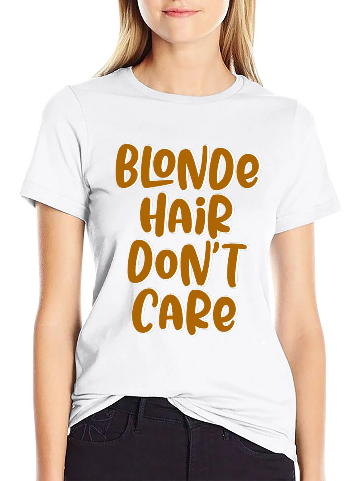 Blonde Hair Dont Care Graphic Tee - Mens Black T-Shirt product image 8