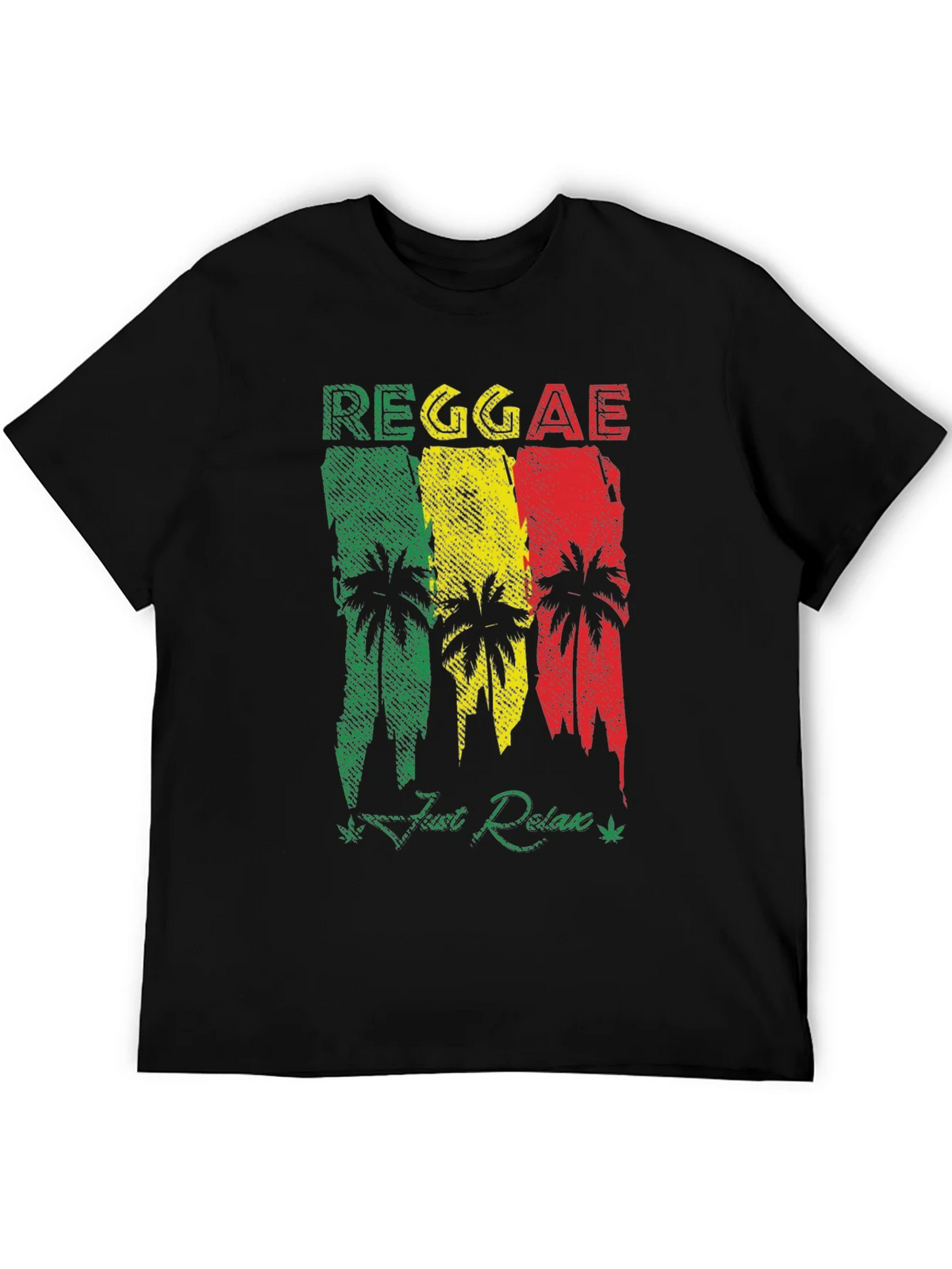 Reggae Palm Tree Graphic T-Shirt - Just Relax! product image 5