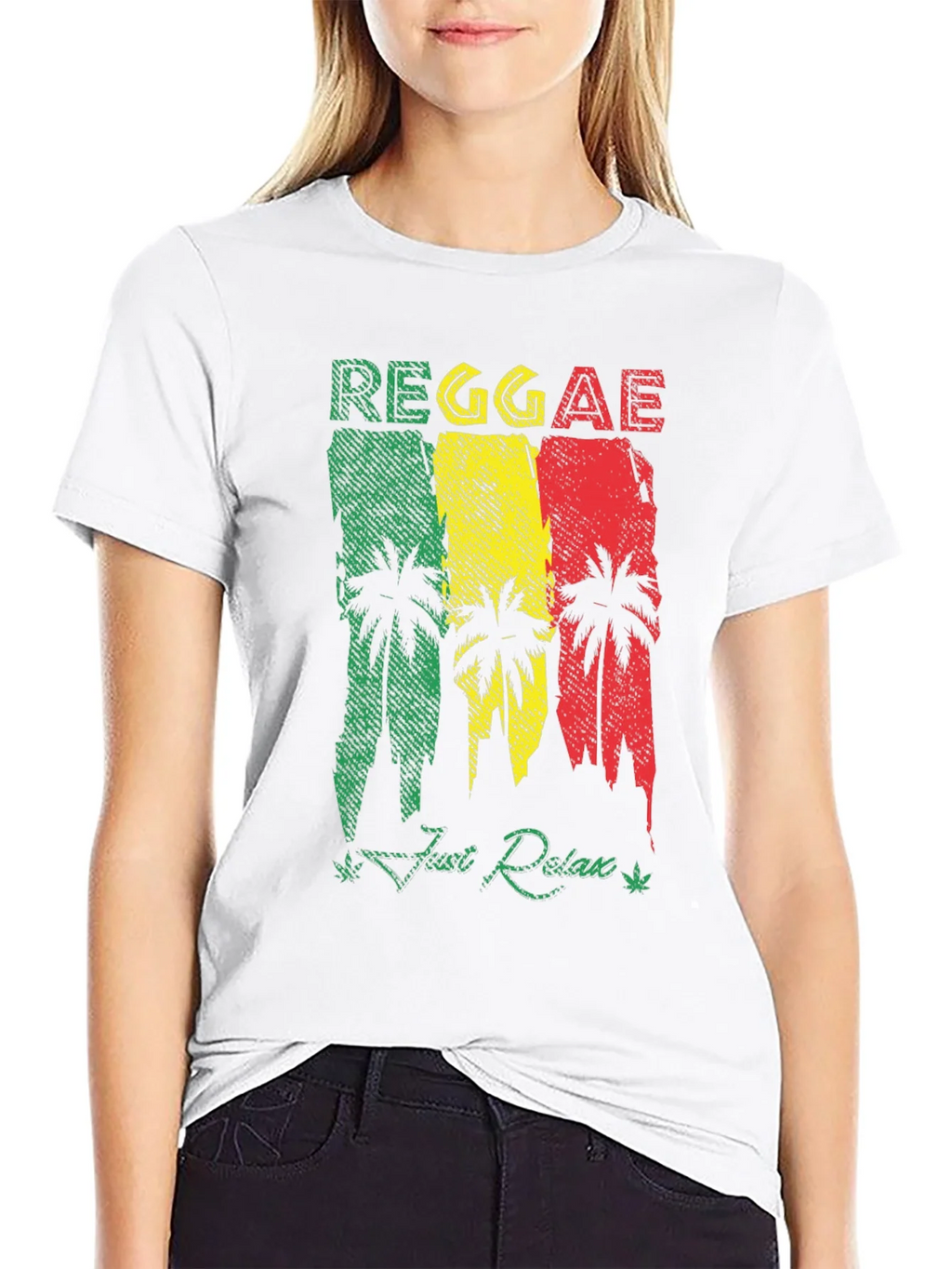Reggae Palm Tree Graphic T-Shirt - Just Relax! product image 8