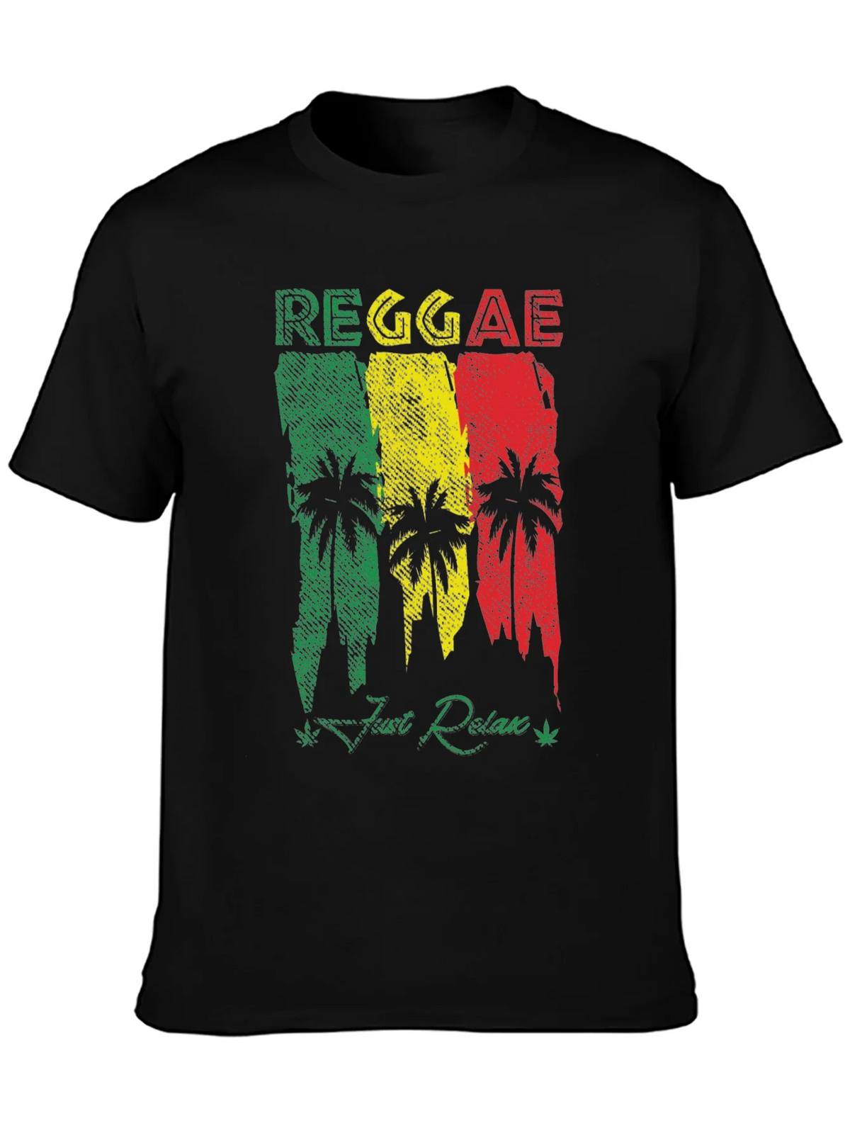 Reggae Palm Tree Graphic T-Shirt - Just Relax! product image 3