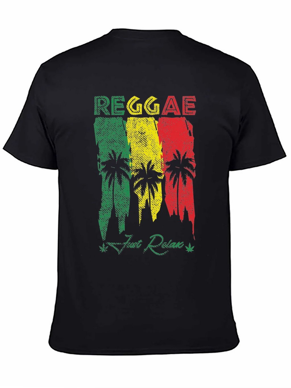 Reggae Palm Tree Graphic T-Shirt - Just Relax! product image 4