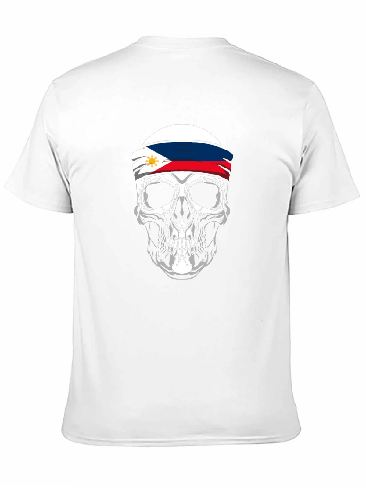 Philippine Flag Skull Graphic Tee - Black product image 10