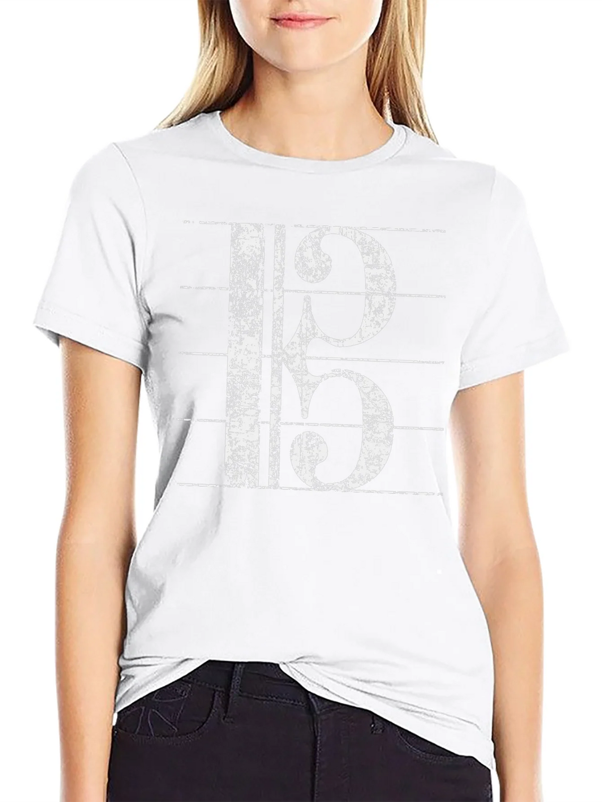 Musical Clef Graphic Tee - Black Cotton T-Shirt product image 8