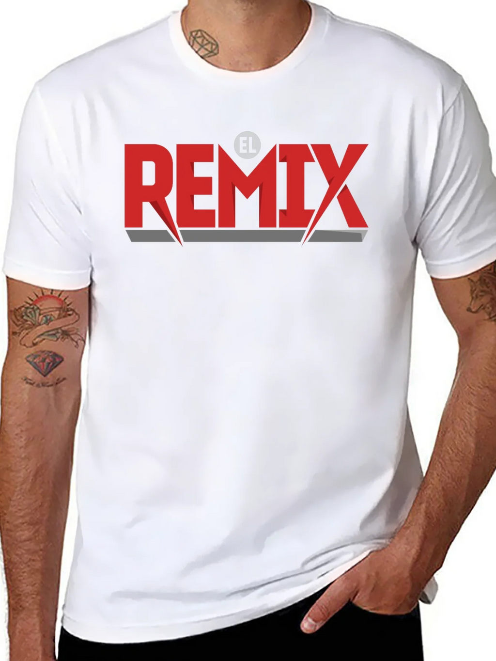 El Remix Graphic Tee - Stylish Black T-Shirt product image 7
