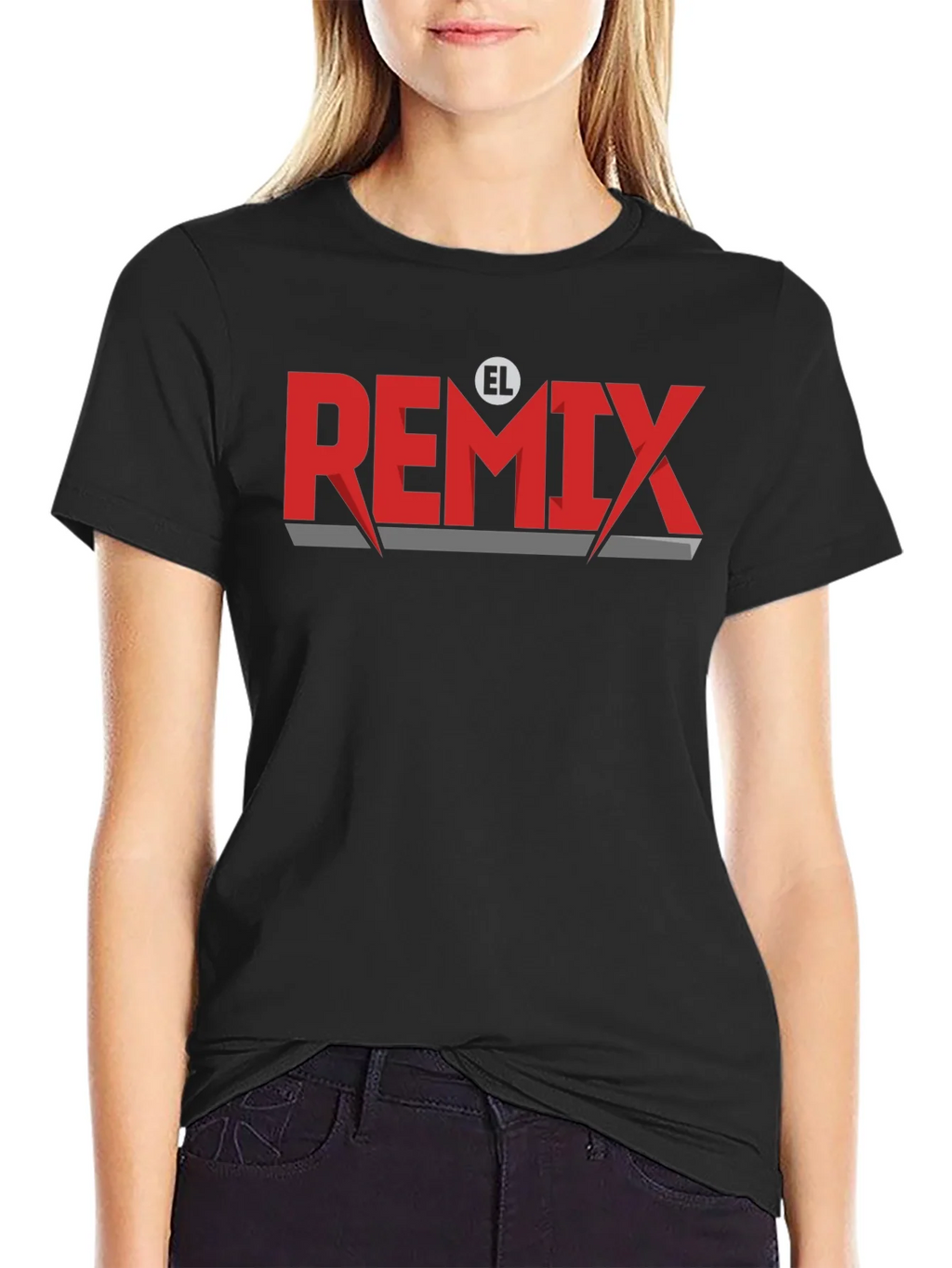 El Remix Graphic Tee - Stylish Black T-Shirt product image 2