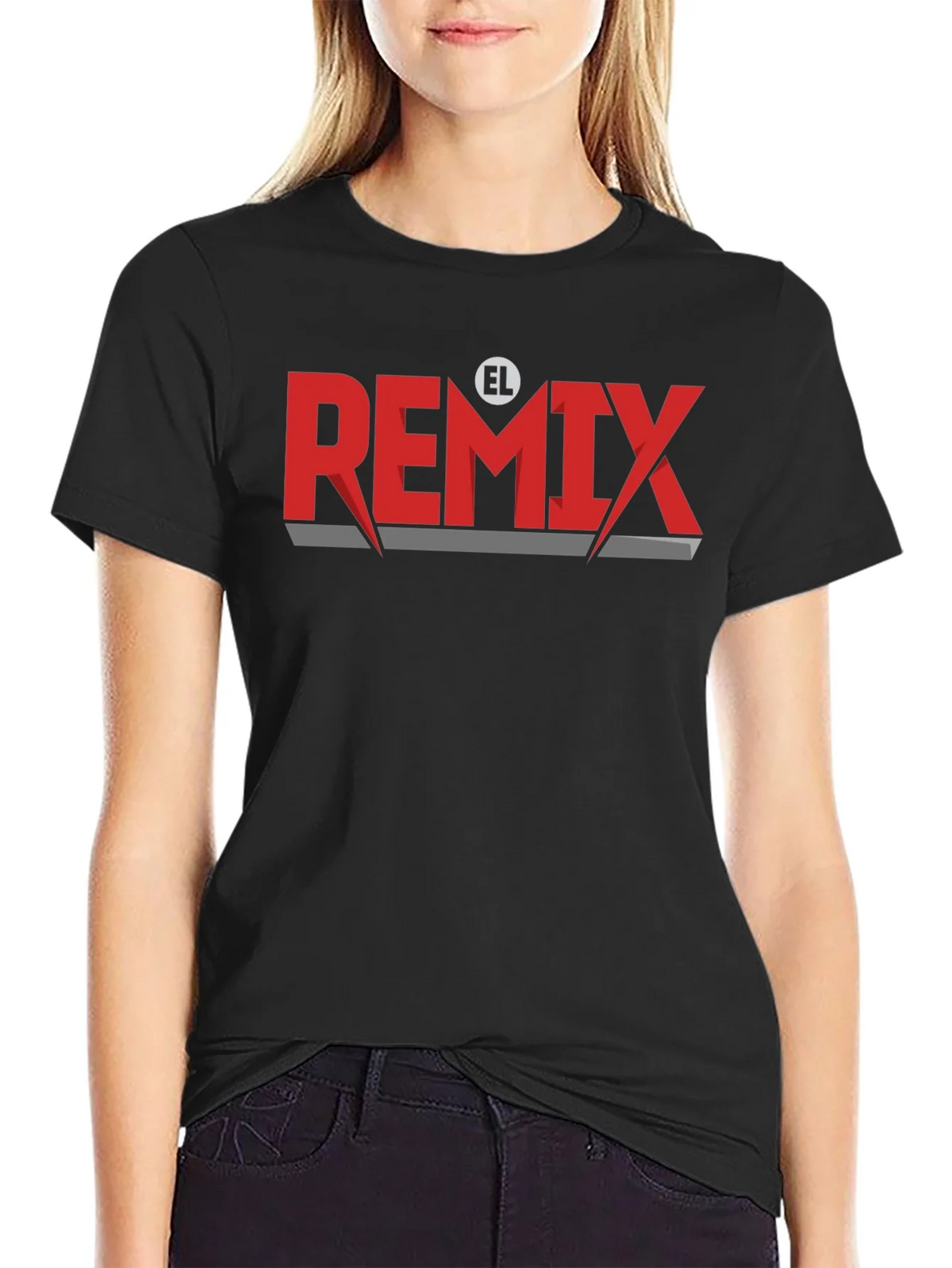 El Remix Graphic Tee - Stylish Black T-Shirt product image 2