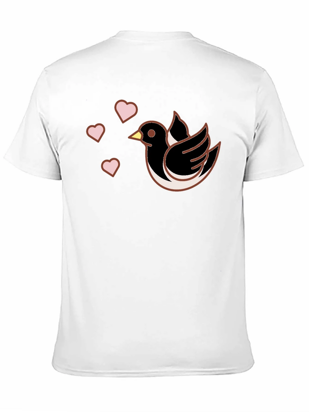 Bird & Hearts Graphic Black T-Shirt product image 10
