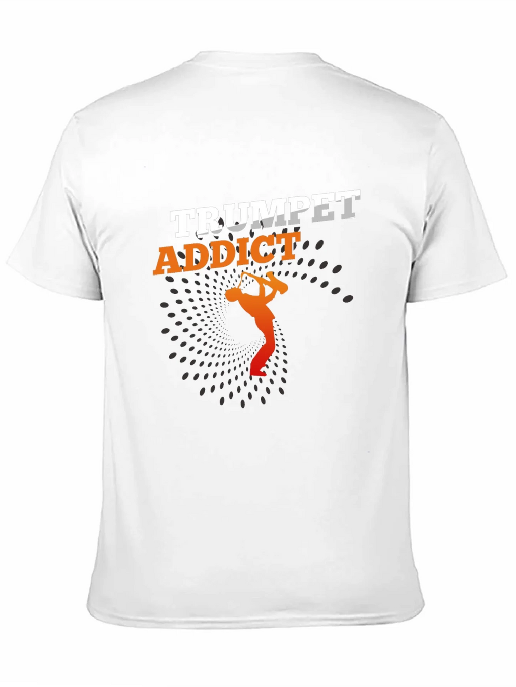Trumpet Addict Black Graphic Tee - Music Lover T-Shirt product image 10
