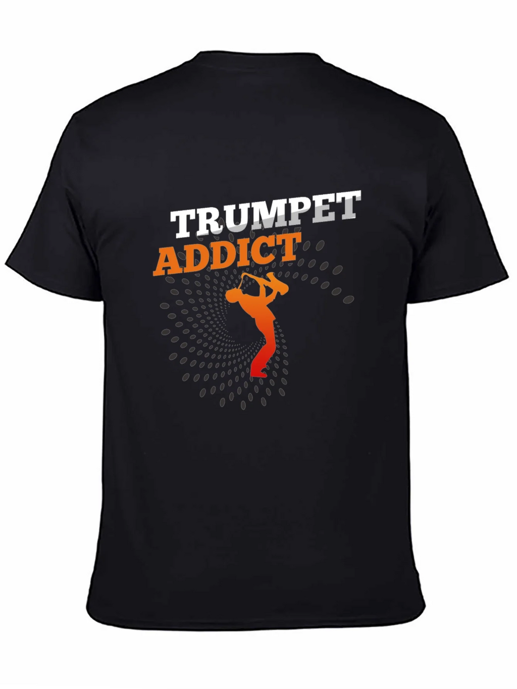 Trumpet Addict Black Graphic Tee - Music Lover T-Shirt product image 4
