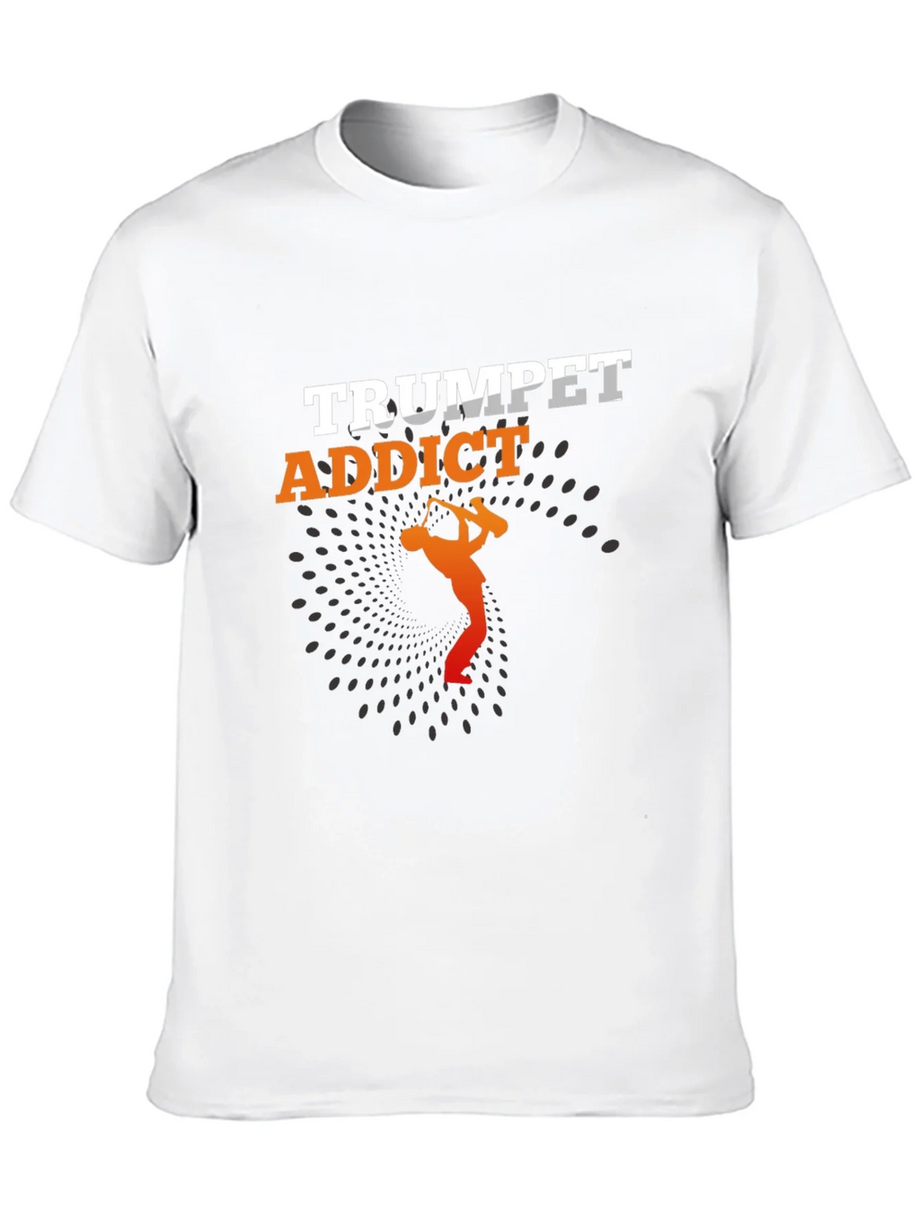 Trumpet Addict Black Graphic Tee - Music Lover T-Shirt product image 9