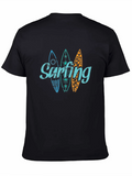 Surfing Surfboards Graphic Tee - Cool Retro Design product image 1