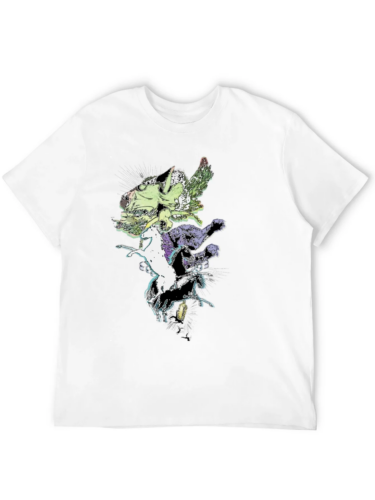 Fantasy Creature T-Shirt - Black Cotton Tee product image 11