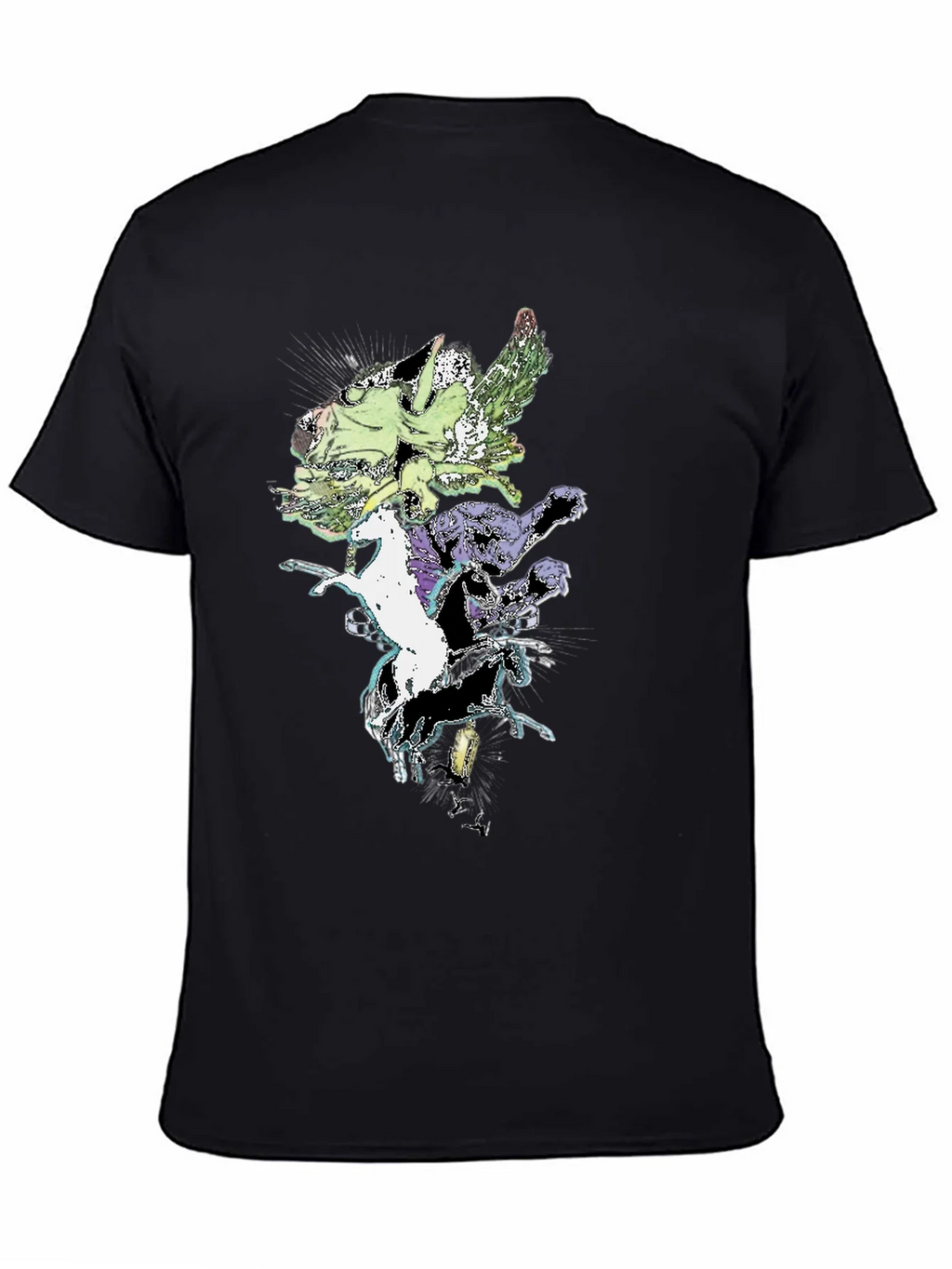 Fantasy Creature T-Shirt - Black Cotton Tee product image 4