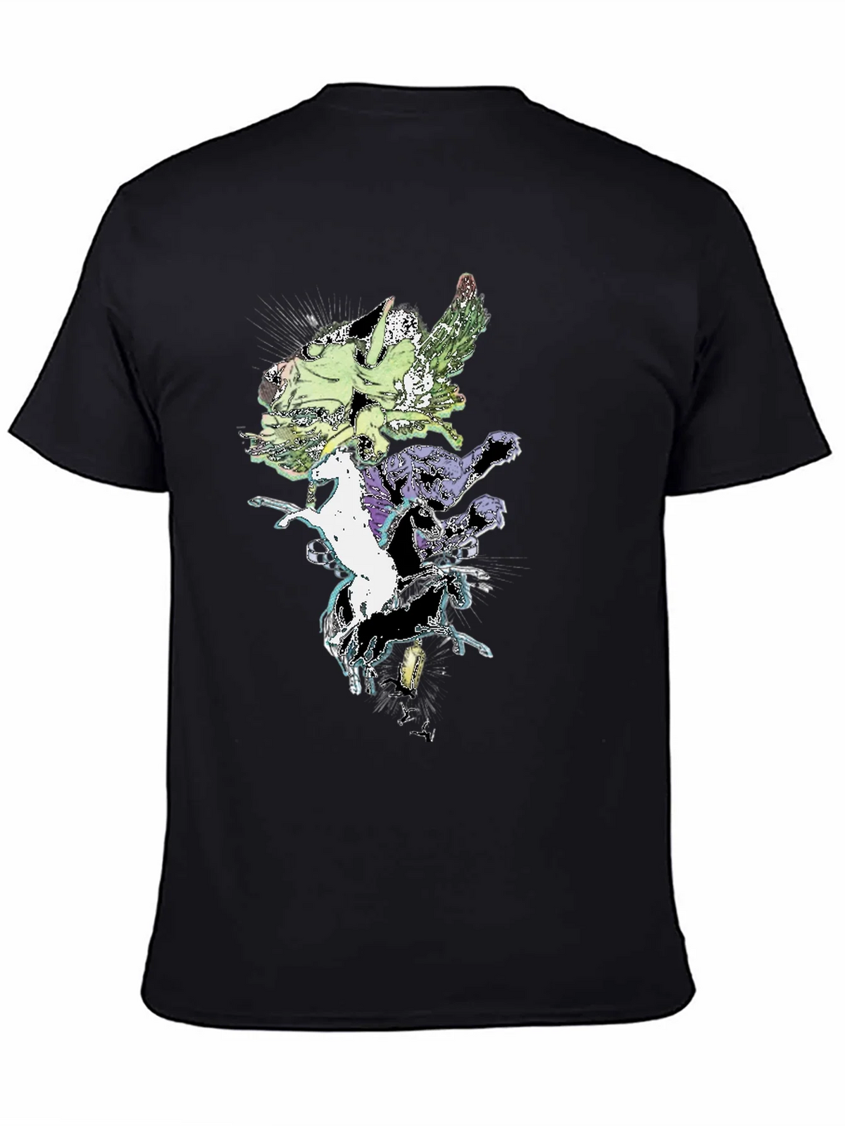 Fantasy Creature T-Shirt - Black Cotton Tee product image 4