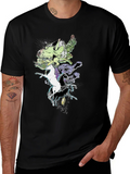 Fantasy Creature T-Shirt - Black Cotton Tee product image 1