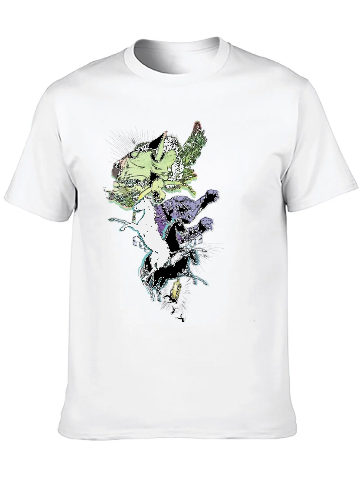 Fantasy Creature T-Shirt - Black Cotton Tee product image 9