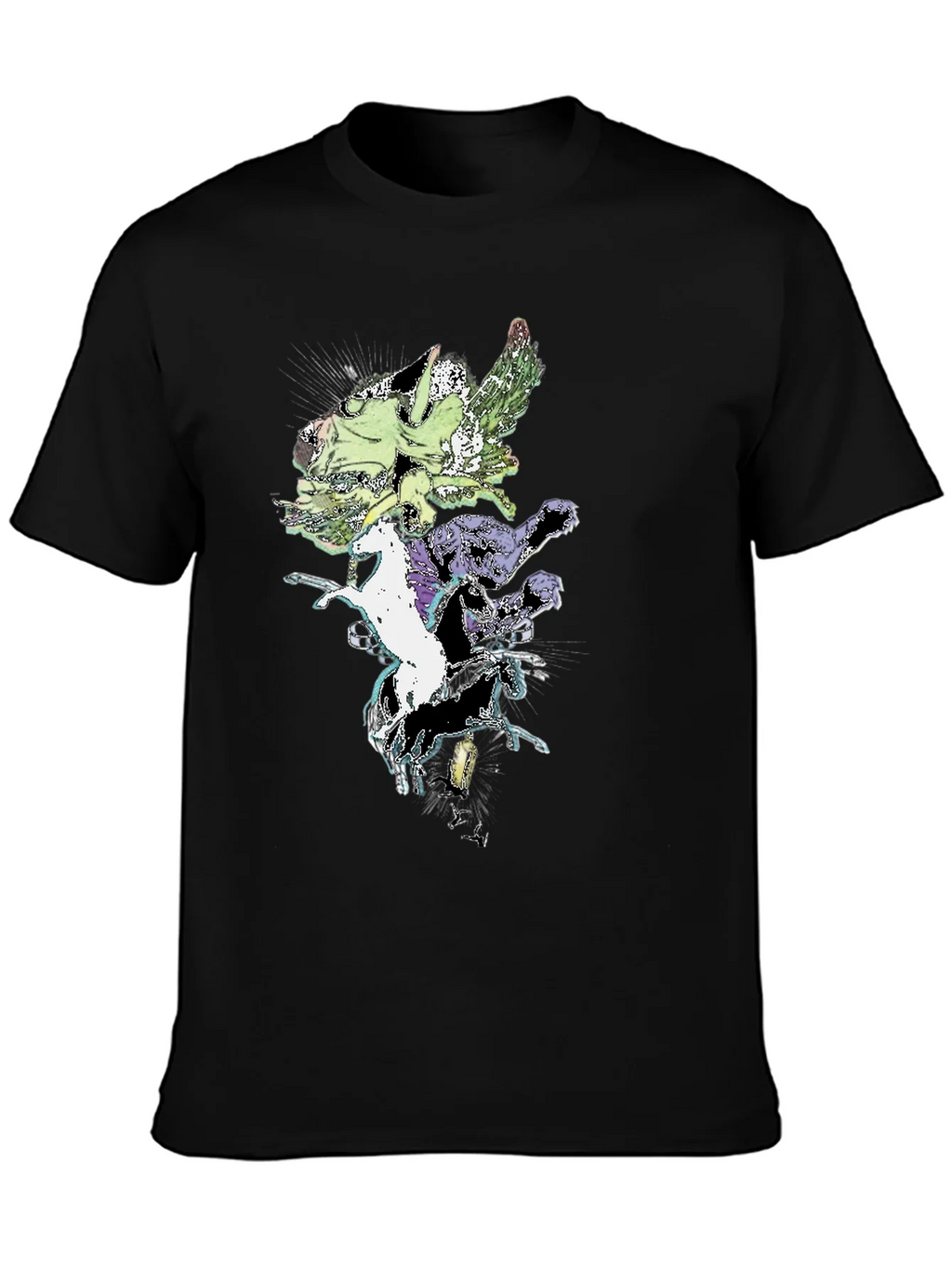 Fantasy Creature T-Shirt - Black Cotton Tee product image 3