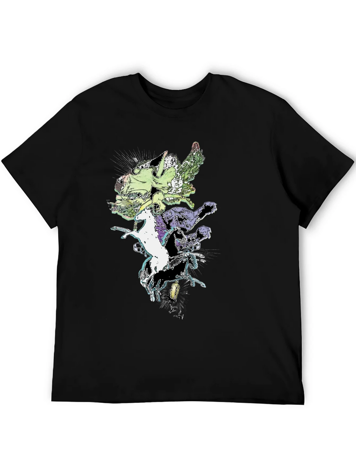 Fantasy Creature T-Shirt - Black Cotton Tee product image 5